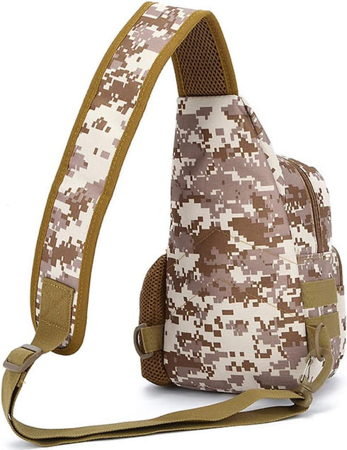 NuCamper Tactical Sling Bag Pack - Military Molle EDC Rover Shoulder Backpack for Men