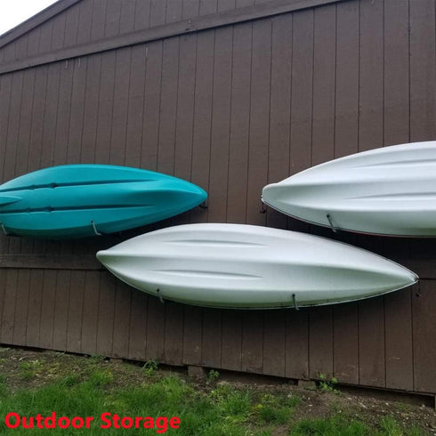Heavy Duty Kayak Storage Racks, 15 Inch Wall Mount Garage Hooks for Kayak, Canoe, Surfboard, Paddle Board