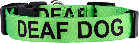 Hard of Hearing Warning Deaf Dog Collar (Small)
