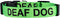 Hard of Hearing Warning Deaf Dog Collar (Small)