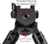 Lion Gears Tactical Pro Bipod, Height Adjustable 8.5" to 10.6" with Double Swivel and QD Mounting Deck