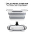 Gigco21 Collapsible Pet Bathtub with Water Drainage Hole and Plug - Foldable Plastic Basket, Wash Basin, Washing