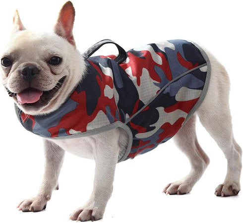Dog Anxiety Jacket, Keep Calm Vest Reflective Thunder Coat with D-Ring and Training Handle for Small Medium Large Dogs