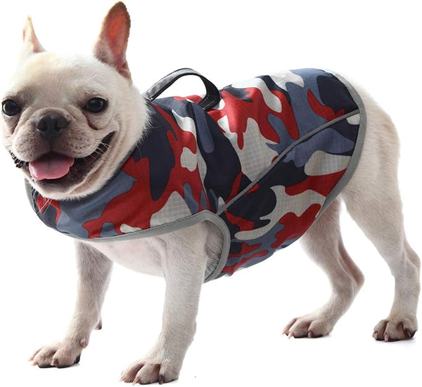 Dog Anxiety Jacket, Keep Calm Vest Reflective Thunder Coat with D-Ring and Training Handle for Small Medium Large Dogs
