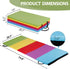 F2C 4-Panel Folding Gymnastics Mat, Gym Mat Tumbling Mat, Lightweight Padded Foldable Exercise Mat with Carry Handles