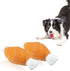 Andiker 2pcs Dog Squeaky Toy, Funny Plush Chicken Legs Bone Toy for Small Medium Large Dogs and Cats (2pcs)