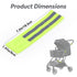 Goktvai 6 Pcs Reflective Bands Strip for Strollers, High Visibility Elastic Safety Reflective Tape Identifier Baby