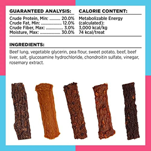 5 BIXBI Liberty Functional Healthy Hip And Joint Dog Jerky Treats, Beef Recipe, Ounce