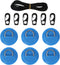 Yetaha 6 Pack Stainless Steel D Rings, 8.2ft Bungee Cord with Hooks Deck Rigging Kit for Inflatable Boat Kayak