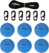 Yetaha 6 Pack Stainless Steel D Rings, 8.2ft Bungee Cord with Hooks Deck Rigging Kit for Inflatable Boat Kayak
