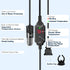 Adjustable Mini Aquarium Heater, 10W/20W/30W, Submersible Small Fish Tank Heater with Digital Display