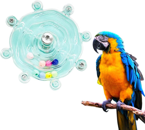 MANON ROSA Bird Toys for Parrots - Spinning Wheel Chew Toy with