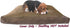 Dogbed4less DIY Pet Bed Pillow, Brown MicroSuede Duvet Cover with Waterproof Internal Case, 35X20X4 Inch