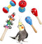 Jinkoozz Colorful Bird Bell Toys, 5 Pack Funny Bell Toys, Bird Cage