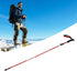 Outdoor Hiking Poles, Telescopic Collapsible Aluminium Alloy Walking Stick, Multifunctional Unisex Hiking Equipment, with Mud Rest and Storage Bag by Topyond