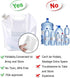 SUPANT Collapsible Emergency Water Jug - Freezable BPA Free Plastic Water Carrier Tank for Outdoor Camping, Food Grade