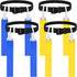 Flag Football Belt, Adjustable 2/4/10/14pcs with Belt and Flags for Youths and Adults