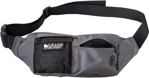 Leash Boss Portable Dog Treat Pouch for Training, Fanny Pack Waist Belt Transport, Kibble Snack Container