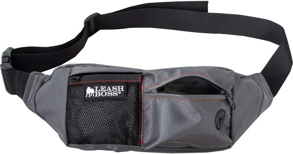Leash Boss Portable Dog Treat Pouch for Training, Fanny Pack Waist Belt Transport, Kibble Snack Container