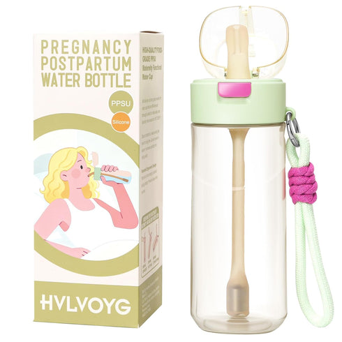 HVLVOYG PPSU Water Bottle for Postpartum & Bedridden Care, Sip-Controlled Flow & Anti-Choking