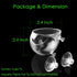 capetsma 2X Crystal Glass Aquatic Plant Pot with 4X Suction Cups, Red Shrimp Live Plants Holder for Aquarium