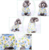2-Pack Pet Clothes Puppy Cute Pajamas - Cotton Rompers for Dogs, Cats Jumpsuits, Bluehorse & Mermaid, XL
