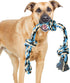 XL Dog Rope Toy for Aggressive Chewers - Nearly Indestructible, Durable Dog Toys for Large Dogs, Blue