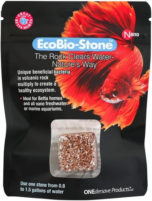 Stone Natural Volcanic Water Clarifier and Odor Remover Rock for Aquariums, Nano