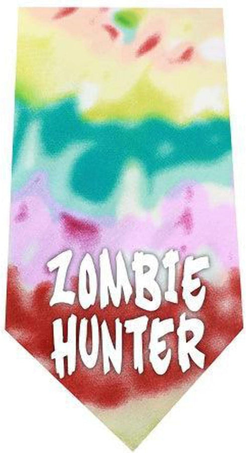 Mirage Pet Products Zombie Hunter Screen Print Bandana, Large, Turquoise