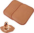 2 Pack Cat Cooling Mat, Self Cool Pad for Summer, Bamboo Rattan Woven Sleeping Rest Mats for Pets, 35x50cm