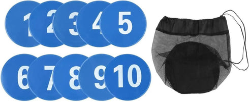 KaiYeA Spot Markers 10Pcs Numbered Floor Spot Markers Speed Agility Gym Floor Exercise