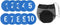 KaiYeA Spot Markers 10Pcs Numbered Floor Spot Markers Speed Agility Gym Floor Exercise