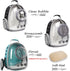 Bubble Cat Carrier Backpack - Transparent Pet Carrier for Small Puppy and Bunny (Backpack, Black)