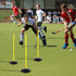 ASENVER 4FT Set Agility Poles Detachable Speed Training Poles Soccer Slalom Sticks with Agility Ladder and Cones
