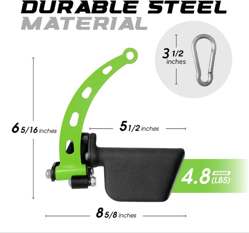 Yes4All Neutral Paddle Grip LAT Pull Down Bar, Cable Attachments for Range of Motion