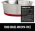 Gorilla Grip Stainless Steel Dog Bowl Set of 2, Heavy Duty Feeding Dishes with Rubber Base, Holds 2 Cups