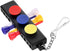MUXSAM Black Golf Tee Holder for Bag, 1-Pack Carrier with 12 Tee Holes and 3 Ball Markers, Keychain Golf Accessory