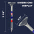 Premium Golf Tees, 3 1/4'' Unbreakable Transparent Plastic, 50 Count, Reduces Friction & Side Spin