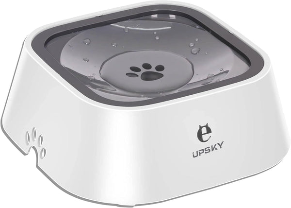 UPSKY No Spill Dog Water Bowl, 35oz Slow Drinking Pet Water Dispenser for Dogs and Cats, No Drip Feeder