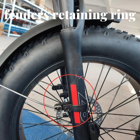TOTIDE 2PCS Bike Fenders, Frame/Fork Mounting Clamp Bracket Adapter Cycling Repair Parts (40mm, Black)