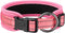 EXCELLENT ELITE SPANKER Classic Dog Collar, PU Material Adjustable for Small Medium Large Dogs (Black Red Blue, Pink-L)