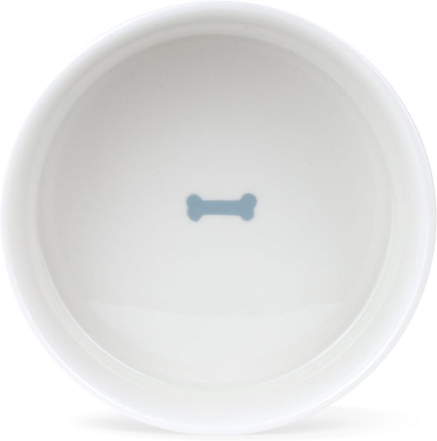 FRINGE STUDIO Happy Breeds Large Straight Bowl (475015) - White