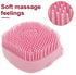 Pet Bath Massage Brush, Puppy Dog Cat Grooming Cleaning Soft (Pink)