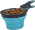 Dexas Popware for Pets Collapsible KlipScoop - 2 Cup Capacity - Gray/Blue