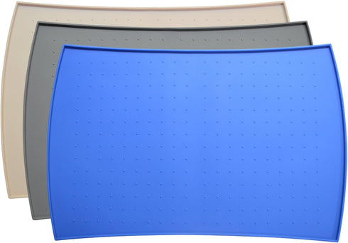 PetFusion Small Waterproof Dog & Cat Food Mat, 18x12", FDA Grade Silicone, Non-Toxic, Multiple Sizes