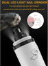 Settings, 2000mAh Upgraded Slient Dog Nail Grinder, Professional Pet Nail Grinder, Triple Speed Battery, Ultra Quiet