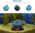 LUOZZY 2Pcs Fish Tank Bubbler Decorations, Pearl Scallop Ornaments, Underwater Aquarium Resin Craft Decors
