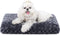 KSIIA Deluxe Plush Washable Dog Bed, Anti-Slip Comfy Kennel Pad for Large, Jumbo, Medium, Small Dogs, 17" x 12", Dark