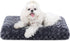 KSIIA Deluxe Plush Washable Dog Bed, Anti-Slip Comfy Kennel Pad for Large, Jumbo, Medium, Small Dogs, 17" x 12", Dark