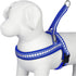Blueberry Pet 3M Reflective Jacquard Padded Dog Harness, 21.5" - 27.5" Chest Girth, Palace Blue, S/M
